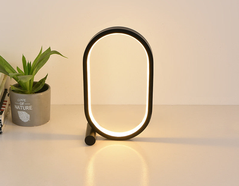 Oval LED Touch Control Dimmable Bedside Lamp