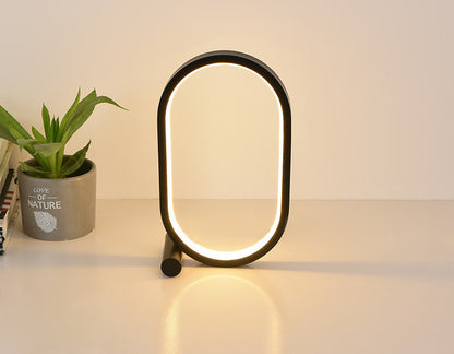 Oval LED Touch Control Dimmable Bedside Lamp