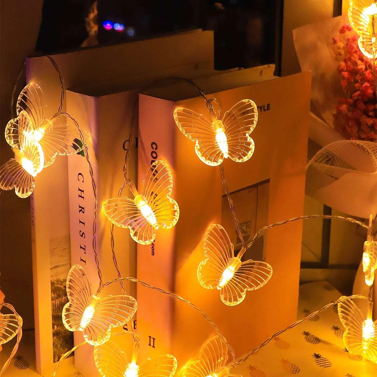 20-LED Butterfly / Dragonfly String Lights (10 ft/3m)