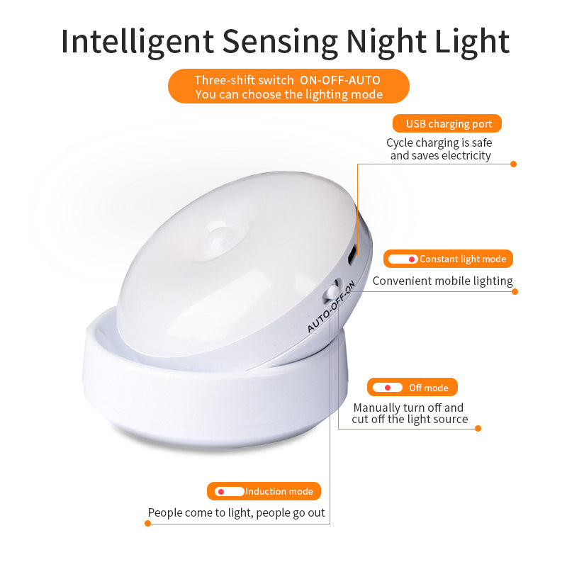 Rotating Motion Sensor Night Light for Corridor and Garage