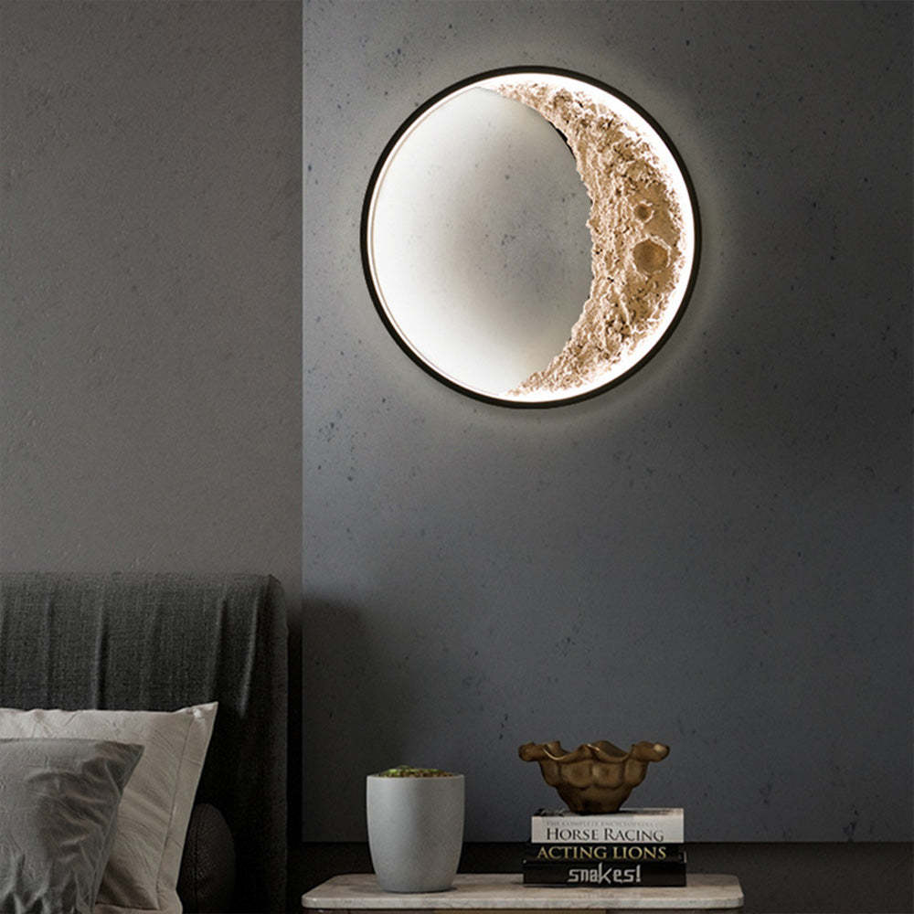 Modern Moon Background Decorative Wall Lamp