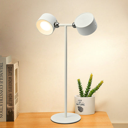 360 Rotation 2-in-1 Double Heads Battery-Powered Table Lamp