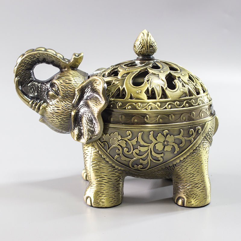 Elephant Alloy Incense Holder Home Decoration Incense Burner