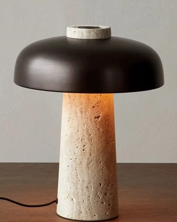 Simple style terrazzo mushroom-shaped decorative table lamp