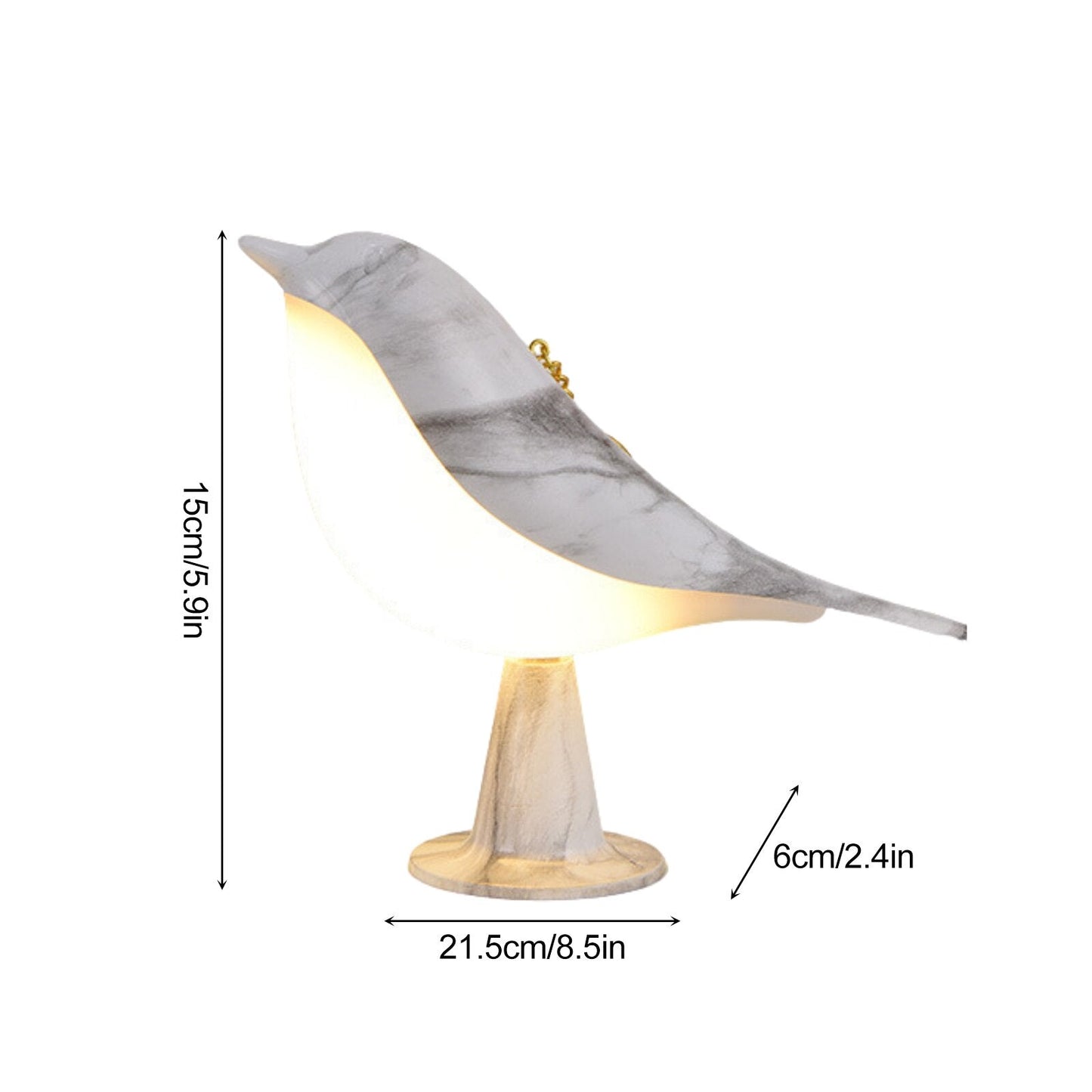 Elegant Bird Table Lamp