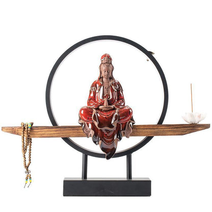 Meditating Buddha Incense Burner