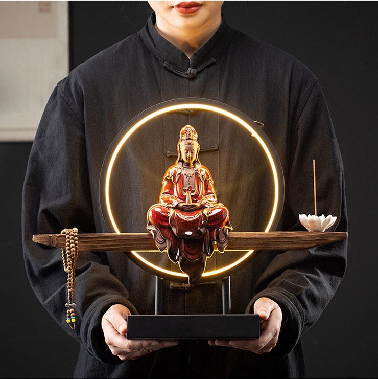 Meditating Buddha Incense Burner