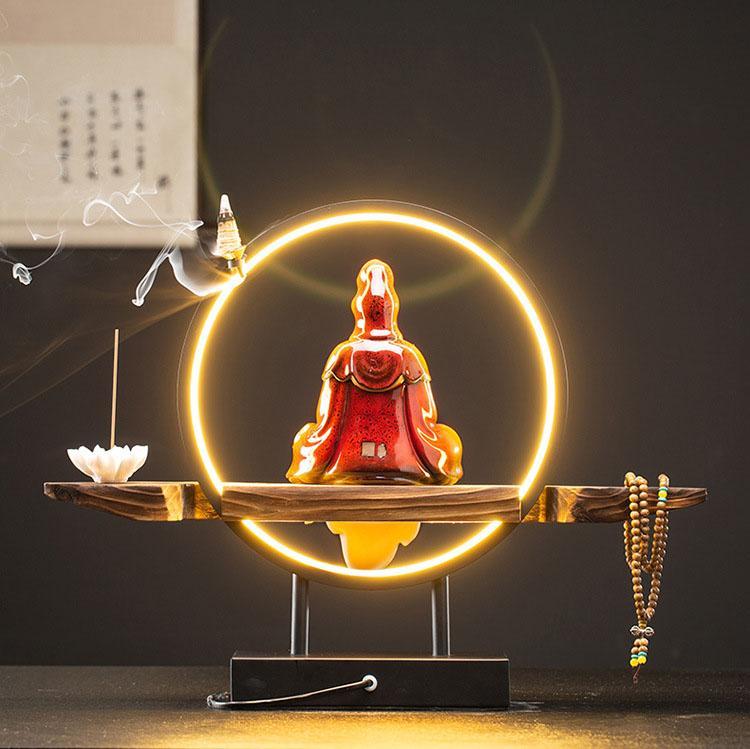 Meditating Buddha Incense Burner