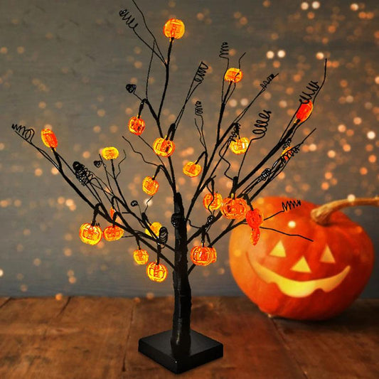 Pumpkin Tree Table Lamp