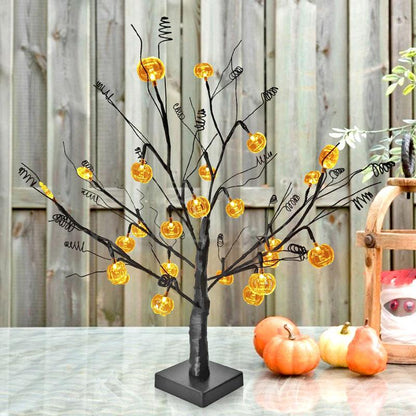 Pumpkin Tree Table Lamp