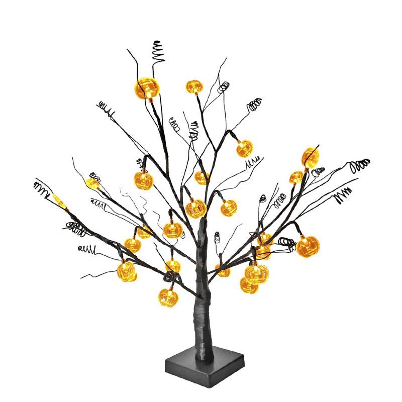 Pumpkin Tree Table Lamp