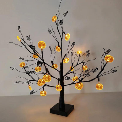 Pumpkin Tree Table Lamp