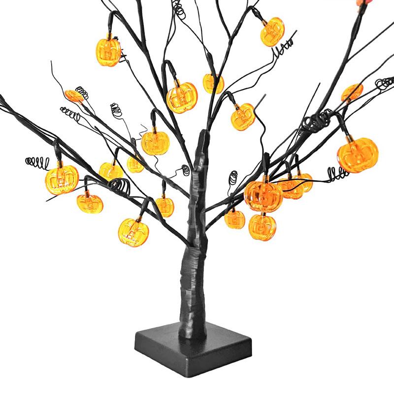 Pumpkin Tree Table Lamp