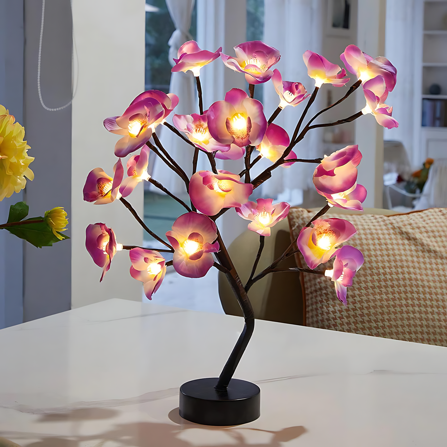 Crafted Orchid Table Lamp