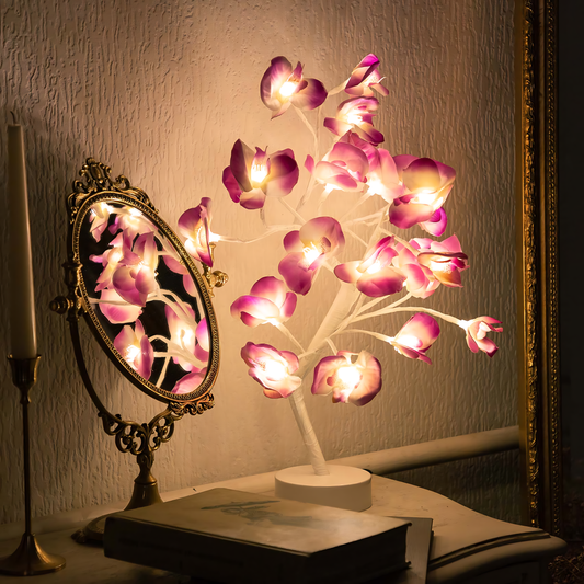 Crafted Orchid Table Lamp