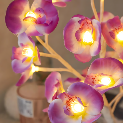 Crafted Orchid Table Lamp