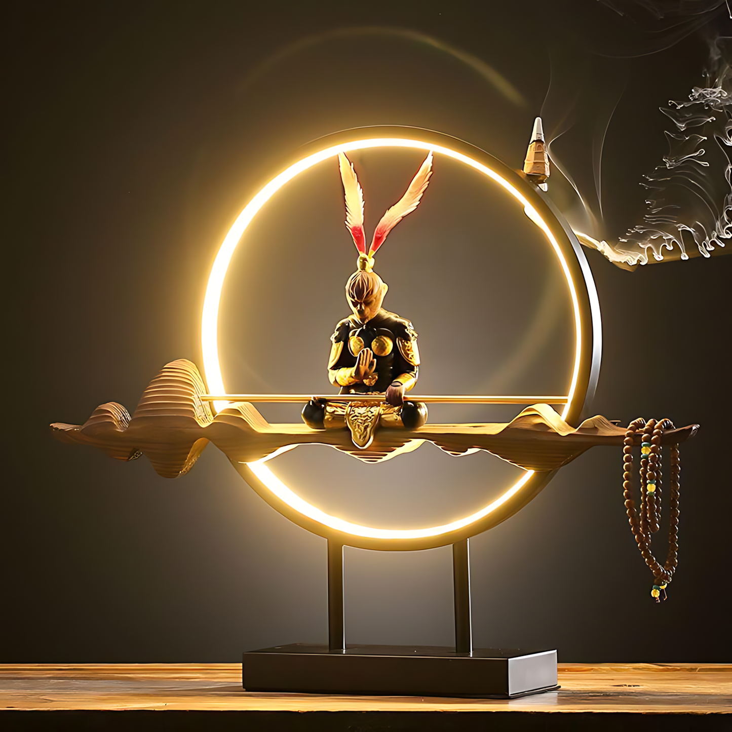 The Kodo Warrior Incense Burner Table Lamp