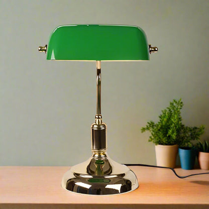 European Glass Table Lamp